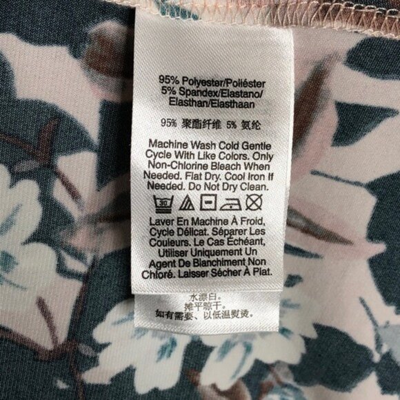 Donna Karan NY Pink Green Floral Sleeveless Top - Picture 5 of 7